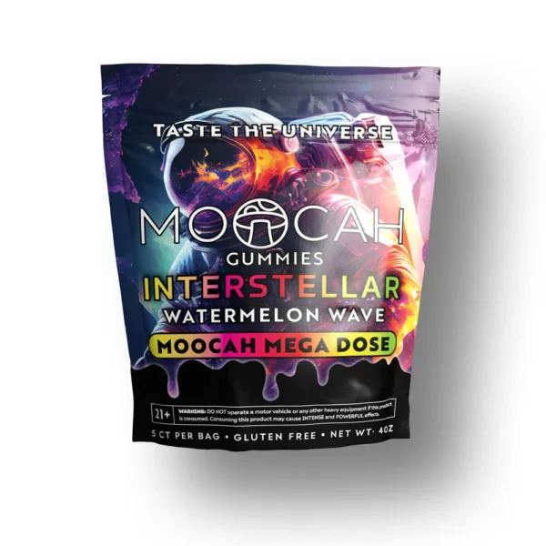 Moocah Watermelon Wave Mushroom Gummies – Mega Dose (5-Count)